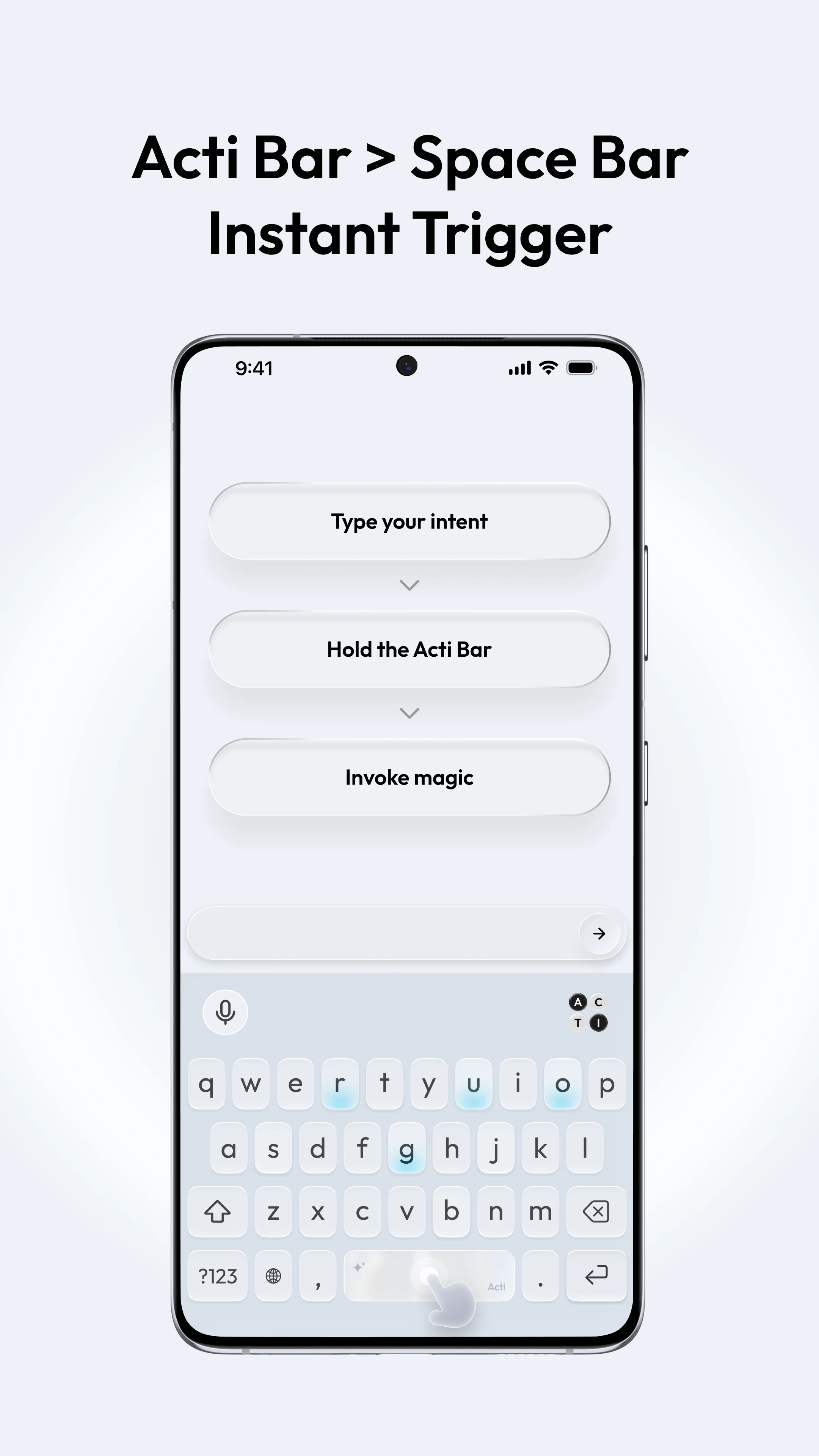Acti: Agentic Keyboard screenshot